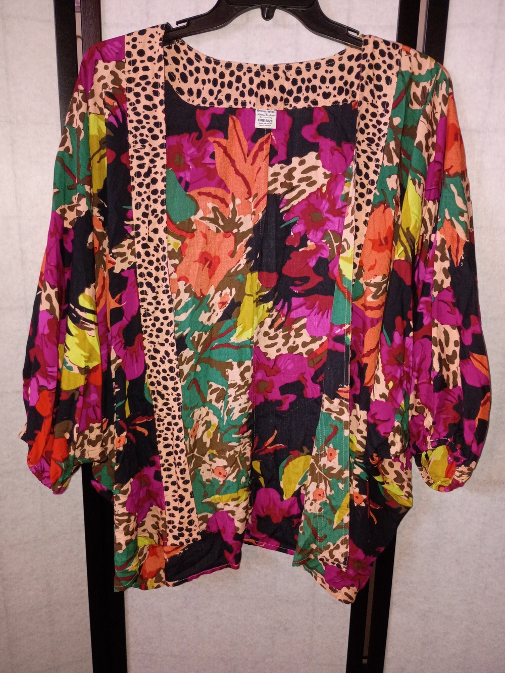 Brooke Webb for Anna & Ava Vibrant Mixed Print Kimono